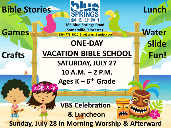 One-Day VBS – New Ad