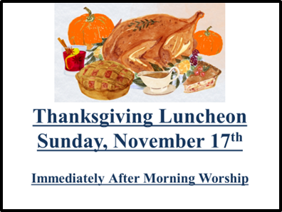 Thanksgiving Luncheon